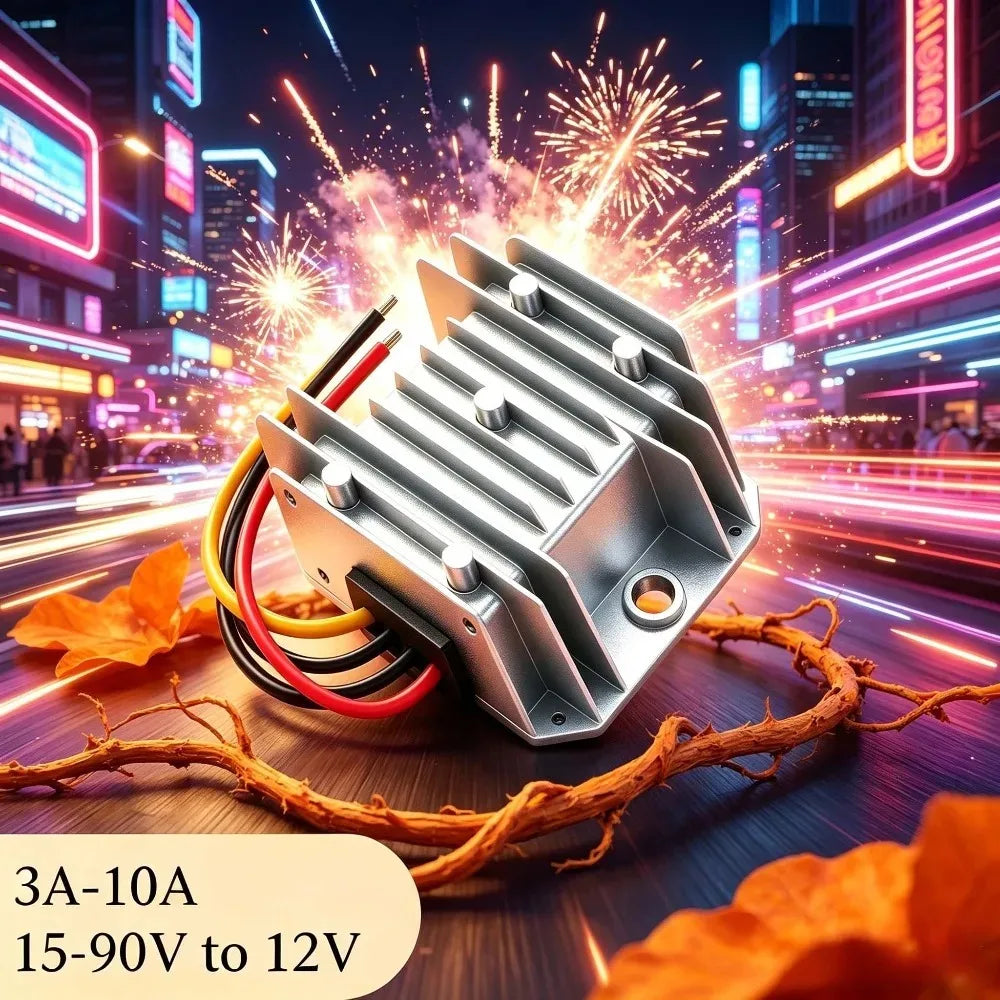 72V 48V 24V 36V 60V to 12V 3A-10A 15-90V to 12V Car Supply Converter Step-down Suitable for LED Power DC Module