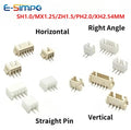 50pcs MX1.25 SH1.0 ZH1.5 PH2.0 XH2.54 VH3.96mm Straight DIP Right Angle Vertical SMT Horizontal SMD Male Wafer Connector