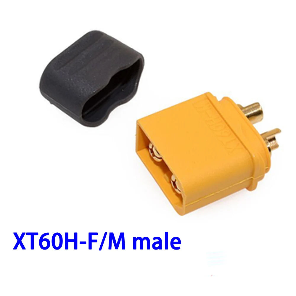 MR60 MR 60 Fireproof Female Male Three-core Connector With Sheath 3.5mm Brass Gold Plated For Lipo ESC RC Model