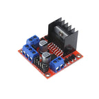4-Wheel Robot Kit with Motor 3 DuPont Wires 2 L298N Motor Drive Modules for DIY Educational Science Projects