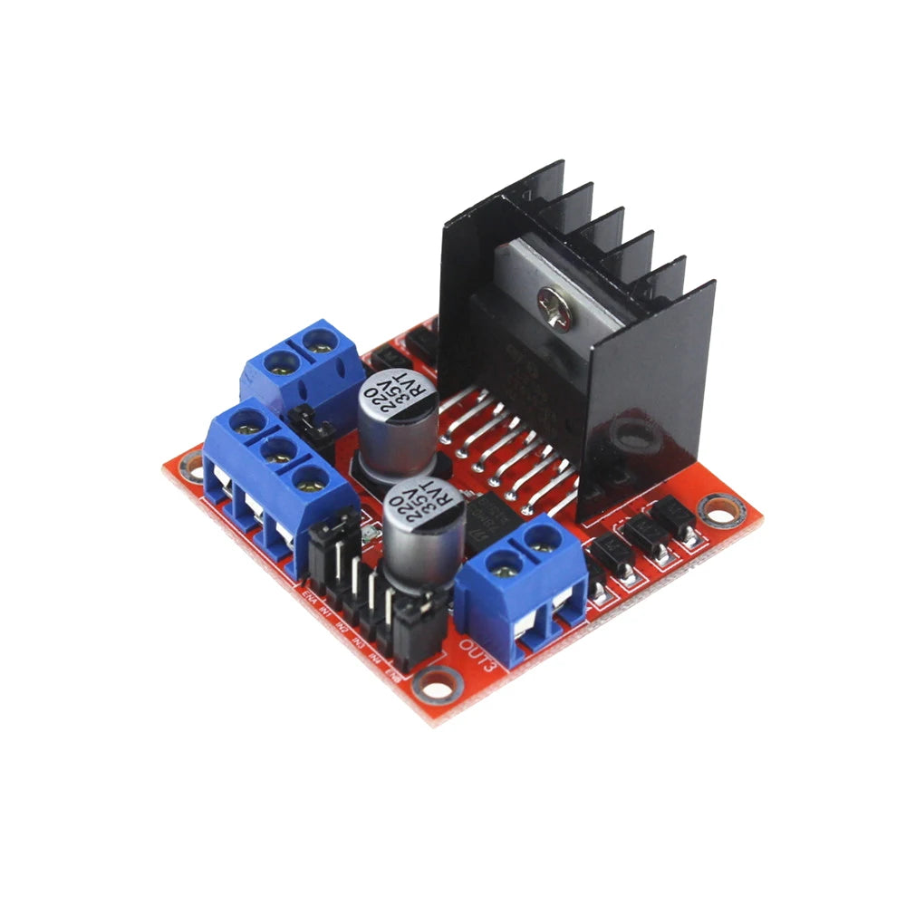 4-Wheel Robot Kit with Motor 3 DuPont Wires 2 L298N Motor Drive Modules for DIY Educational Science Projects