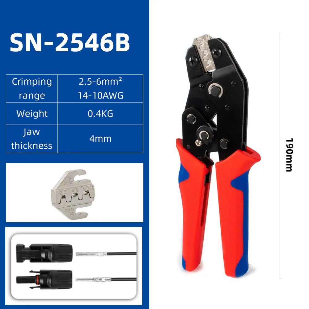Crimping Tool For Dupont JST MOLEX Terminals,No/Pre Insulated Ferrules,Butt Connectors,Solar & Coax Connectors SN-58B 2549 2546B