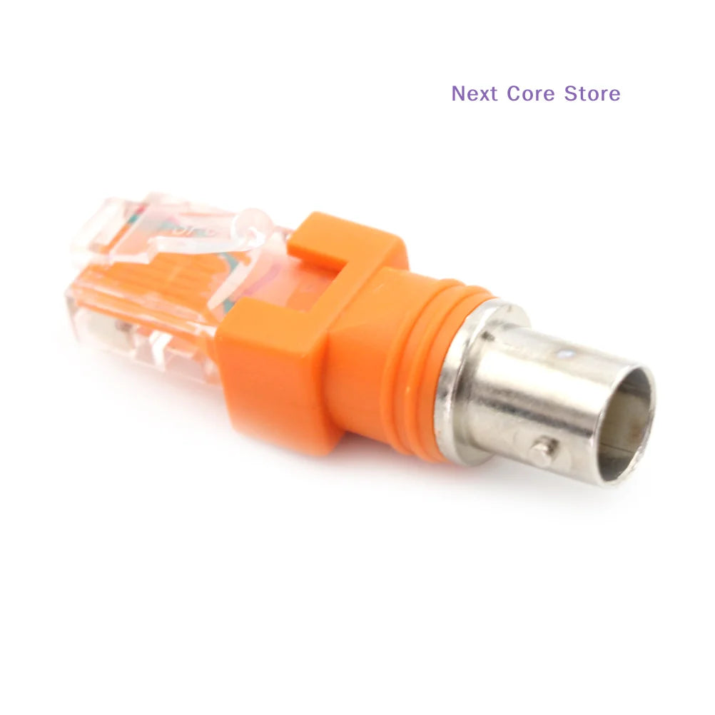 [NC]BNC Female To RJ45 Male Coaxial Coupler Adapter RJ45 To RF Connector[NC]