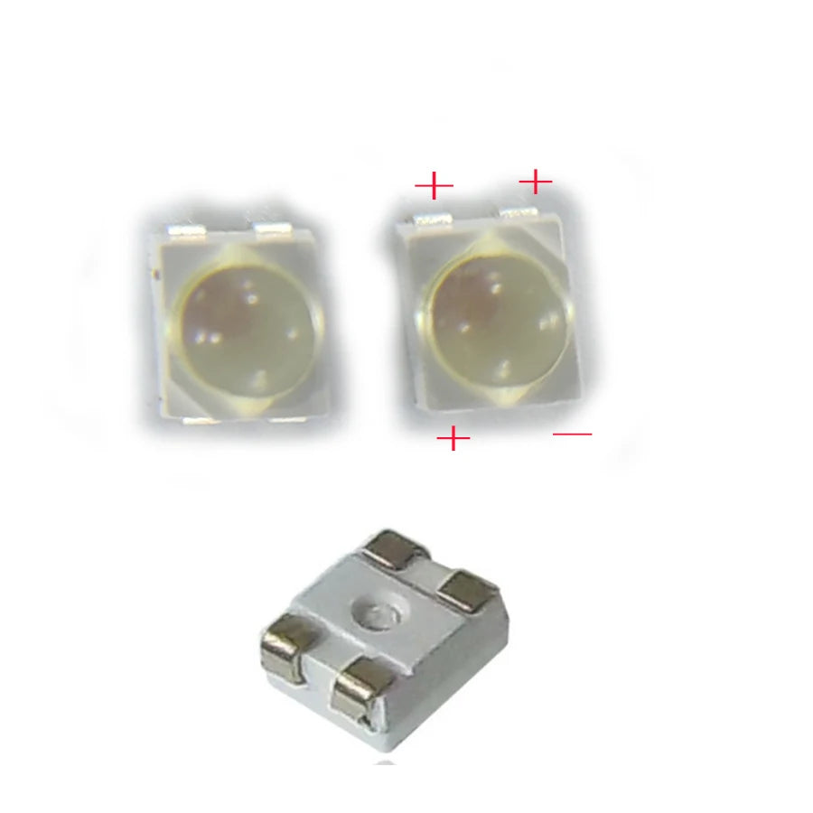 50/100/200PCS SMD LED 3528 4Pin PLCC-4 Red/Yellow/Blue/Green Color With Len For Car-Lighting