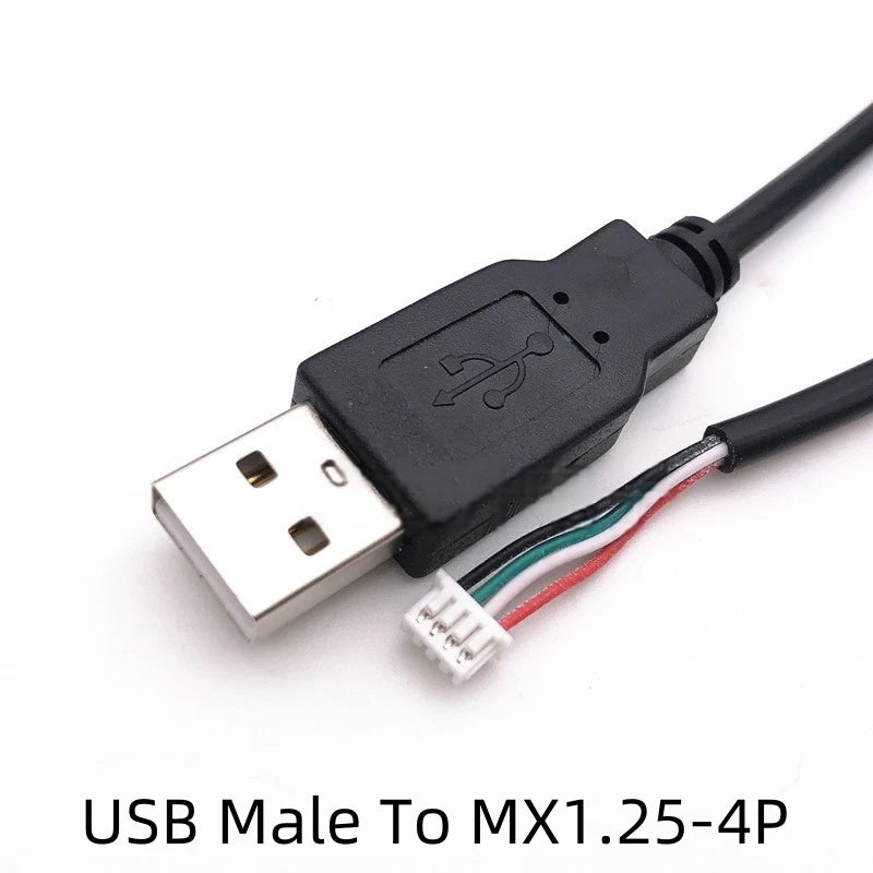 1PCS USB Terminal Cable Data Cable 1.25/PH2.0/XH2.54-4P DuPont Adapter Extension Cable 28AWG