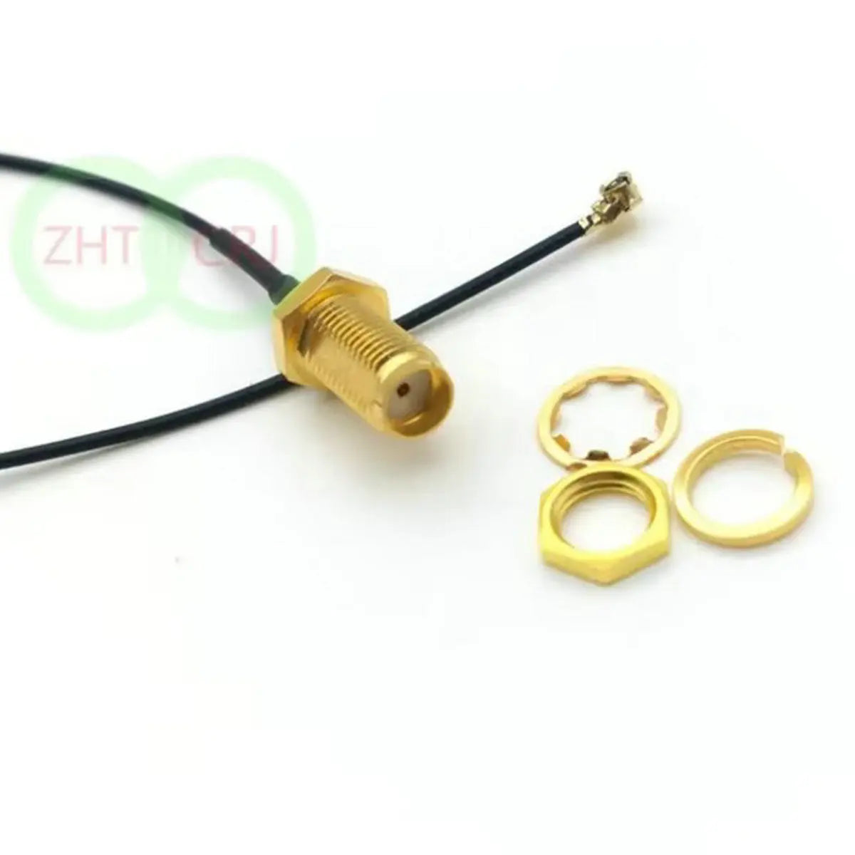 100Pcs-400pcs Brass SMA Nut Bulkhead To  U.FL Female 1.13 Cable Pigtail New