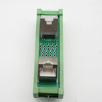 Din Rail Mounting RJ45 Female To Female Splitter Board RJ45 45 Degree Breakout Board