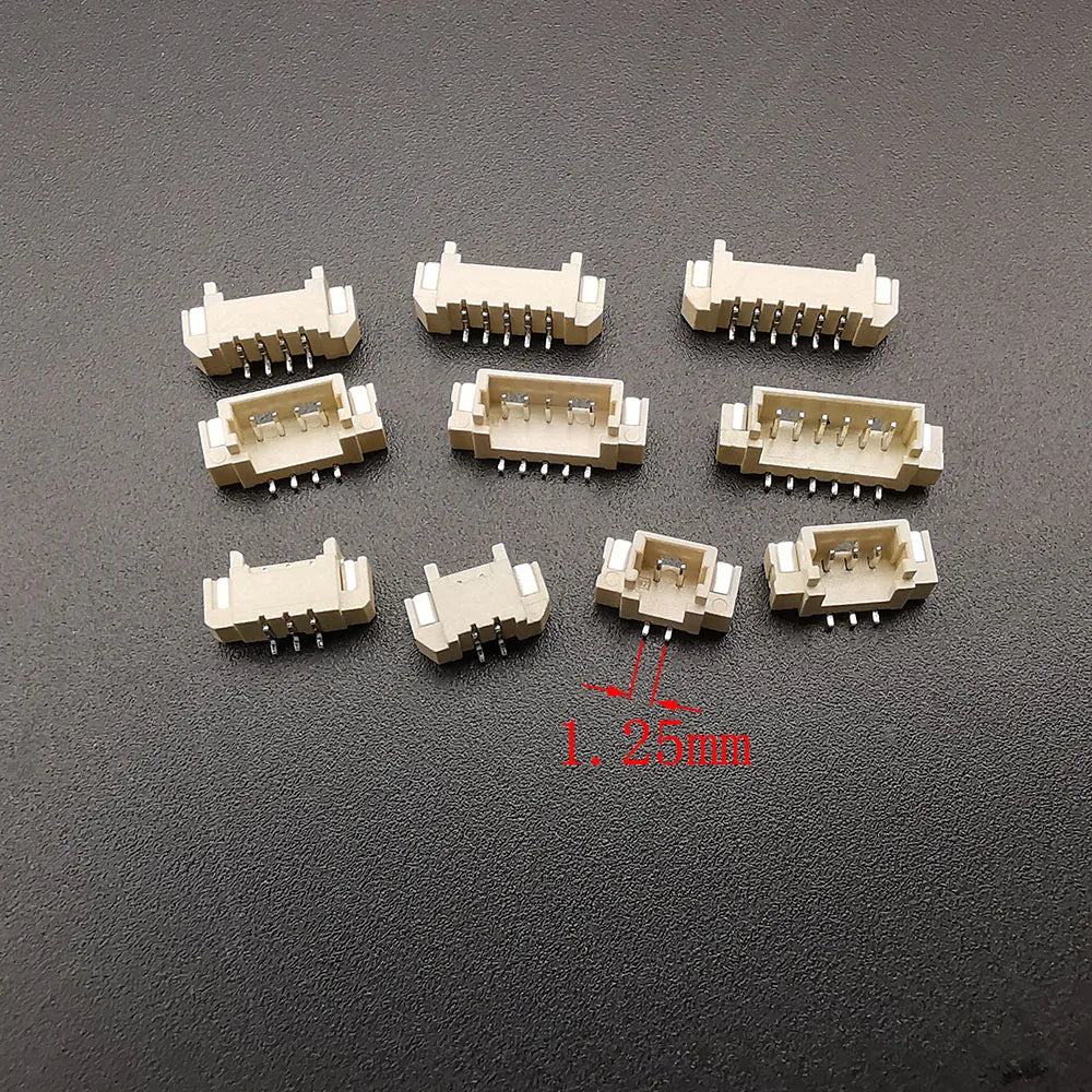10Pcs JST XH 2.54/PH 2.0/ZH 1.5/1.25mm / SH 1.0mm Pitch Male Plug Pin Header Socket Horizontal/Vertical SMD Connector 2/3/4/5/6P