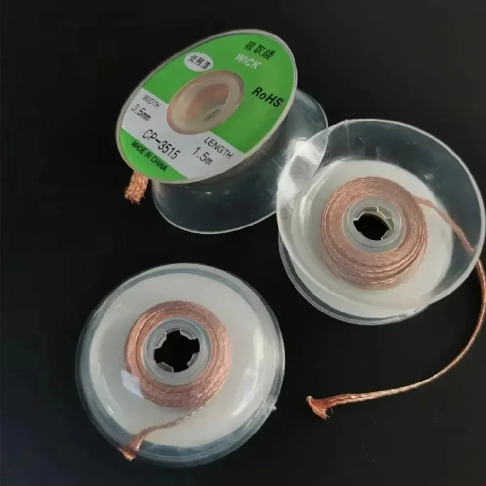 Desoldering Braid Tape Copper Solder Wire Soldering Wick Tin Solder Removal Braid Welding Wire Repair Tool 1.5/2/2.5/3/3.5/4mm