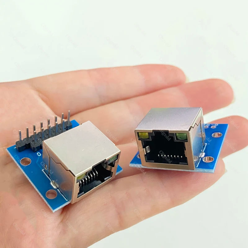 1PCS RJ45 8P8C Female Breakout Board 2.54mm Pin Header Adapter Shielded RJ45 Socket Terminal Test Board For Ethernet Network