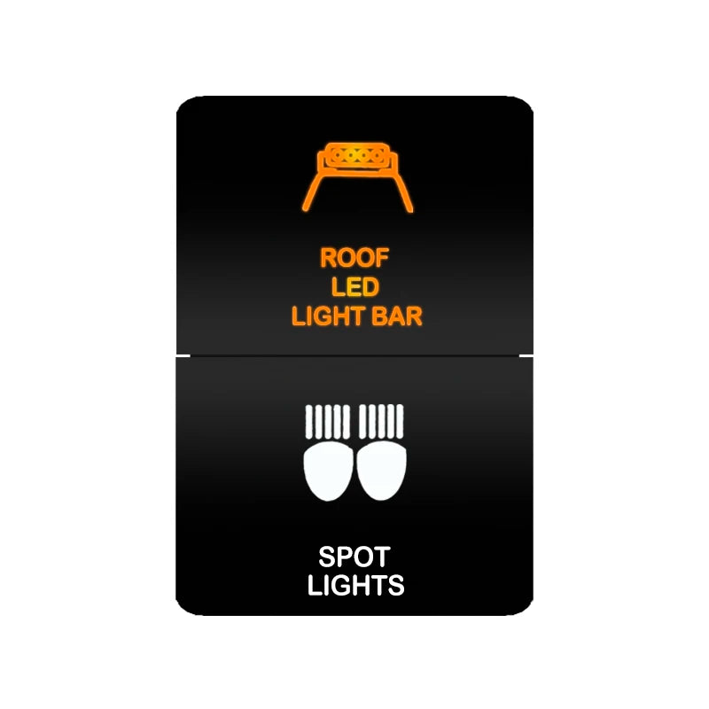 Car Push Switch Dual ON OFF Button Led Bar Roof Lights Fog Spot Driving Lights Button For Toyota 4Runner Hilux RAV4 Prado Camry