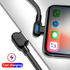 90 Degree USB Type C Cable Fast Charging USB A To Micro Cable For Samsung Xiaomi Huawei Android Phones USB C Data Cable 1M 2M