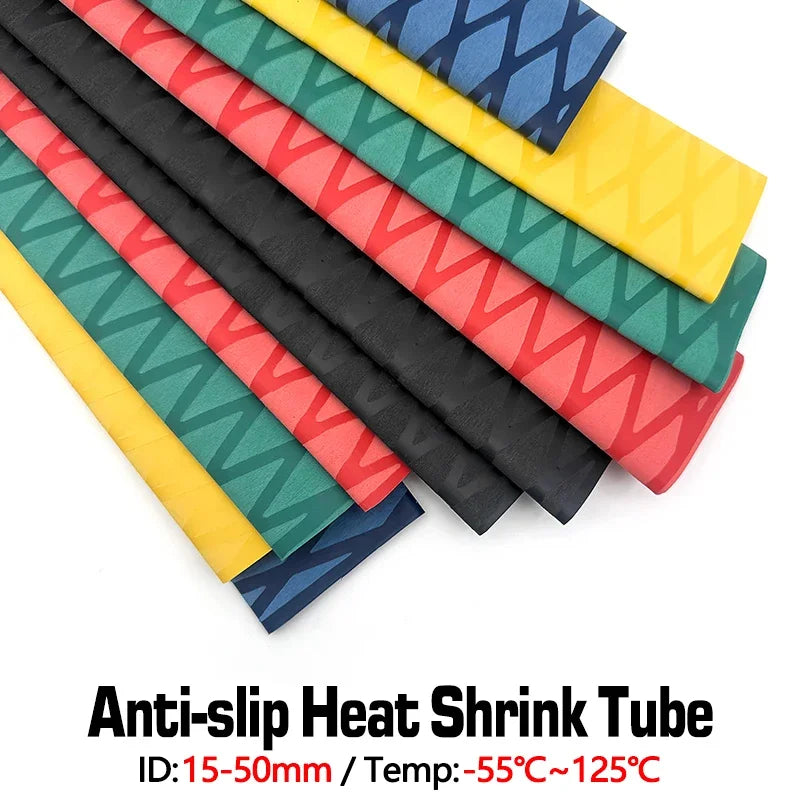 Anti-slip Heat Shrink Tube for Fishing Rod DIY Electrical Insulation 6 Colors Anti-static 2M 15/18/20/22/25/28/30/35/40/45/50mm