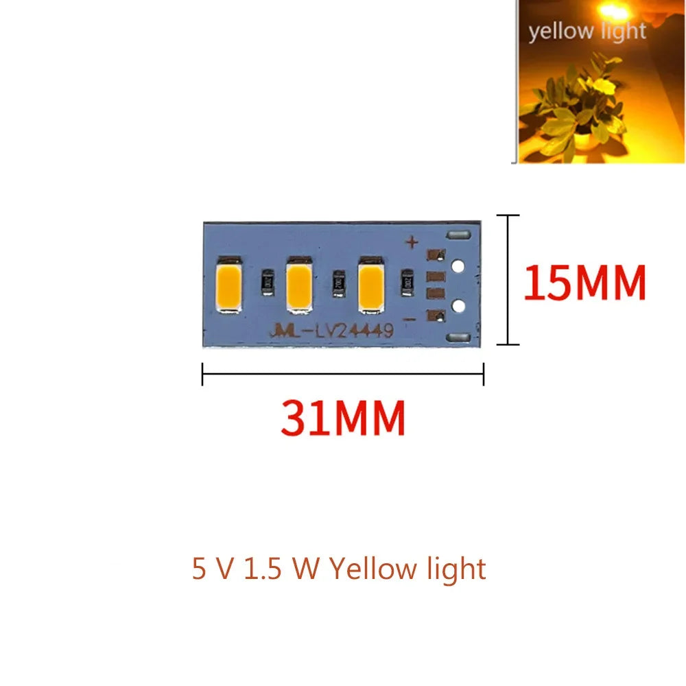 New 10pcs High Brightness 5V LED Color Lamp Bead Light Board Bulb 5730 SMD 1.5W Red Purple Yellow Green Blue Warm White Light