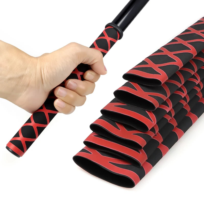 Double Color 2:1 Heat Shrink Tubing 1M 20/22/25/28/30/35mm for Handle Non-Slip Grip Fishing Rod Handle Covers Anti-slip Sleeving