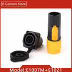 10pcs New 3Pins Waterproof Locking Male Cable Plug Female Chassis NAC3MPX or NAC3MX-W + NAC3FPX + Powercon Connector NAC3FX-W
