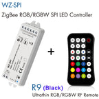 Skydance WZ-SPI Tuya Zigbee SPI Controller for RGB RGBW Pixel LED Strip RF Remote Control WS2811 2812 Addressable Tape 5V-24V DC