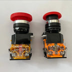 Emergency Stop 10A 380V 22mm Self-Locking Head Power Mushroom Push Button Switch 1NO 1NC LA38-11ZS