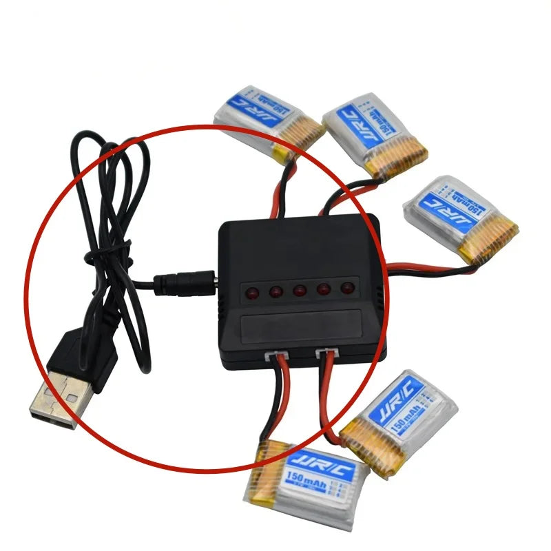 Eachine E010 PH2.0 Plug USB Balance Lipo Charger for 3.7V 150mAh Battery Charging Unit for E011 JJRC E013 H36 RC Drone Vehicle