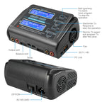 HTRC 400W/240W RC Charger  Dual Channel AC DC Charger Discharger for LiPo LiHV LiFe Lilon NiCd NiMh Pb Battery Balance Charger