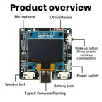 ESP32-C3 AI Conversation and Voice Module 0.96-inch Smart Development Board Supports Xiaozhi/Deepseek/Doubao/Qwen Etc.