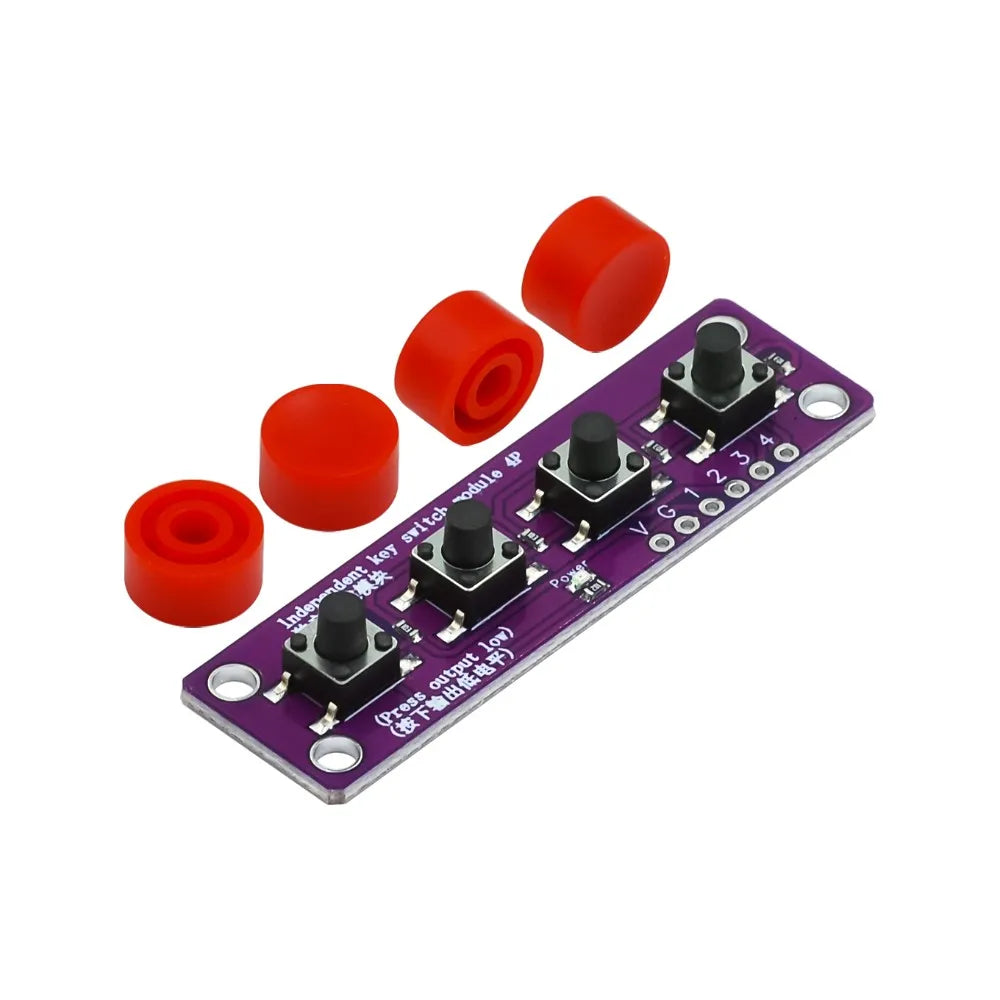Touch Four Button Switch Module Compatible with Arduino Development Board Sensor Raspberry PI 51 MCU Suite