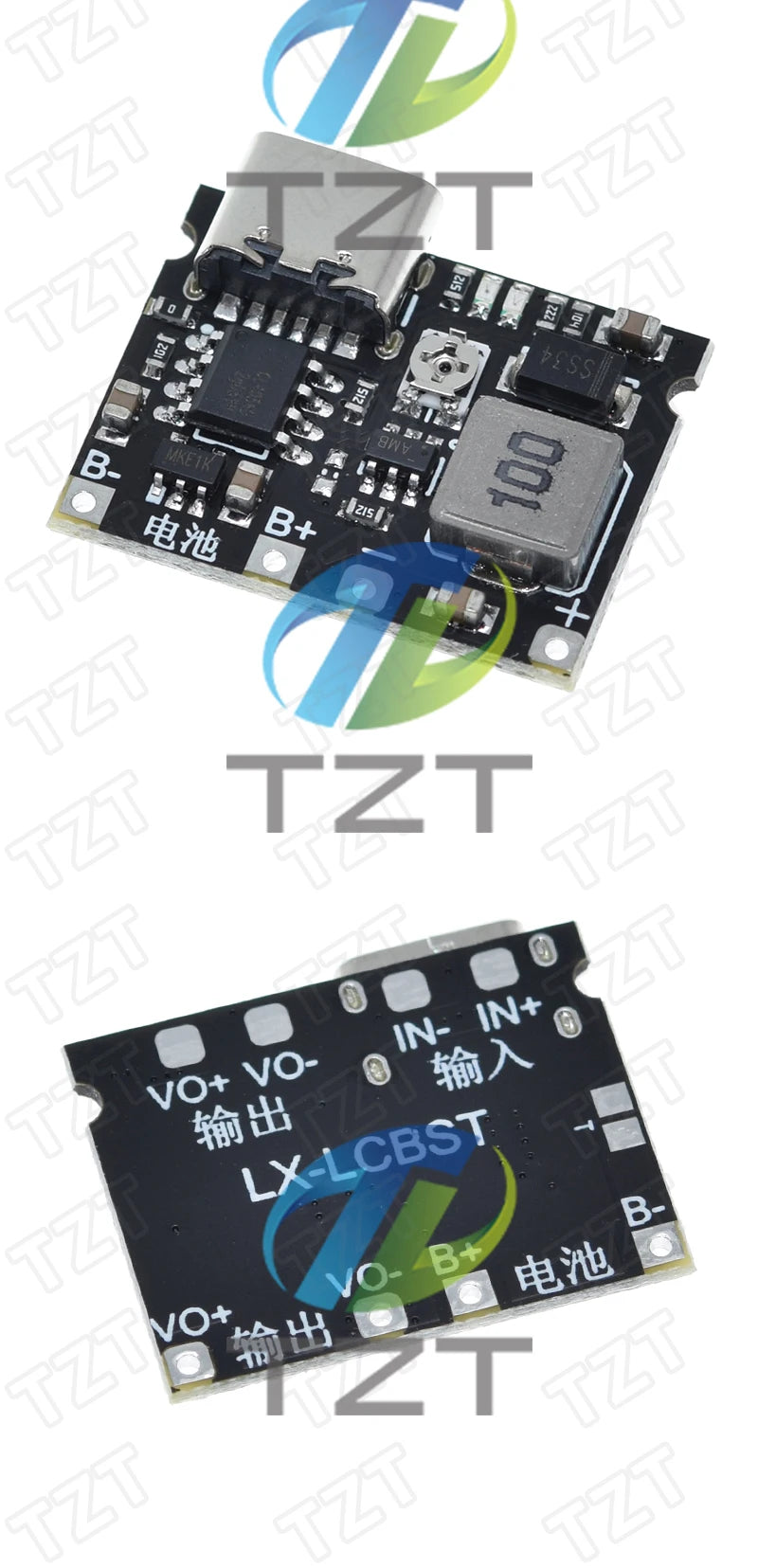 1/2/5PCSType-C USB Lithium Li-ion 18650 3.7V 4.2V Battery Charger Board DC-DC Step Up Boost Module TP4056 DIY Kit Parts