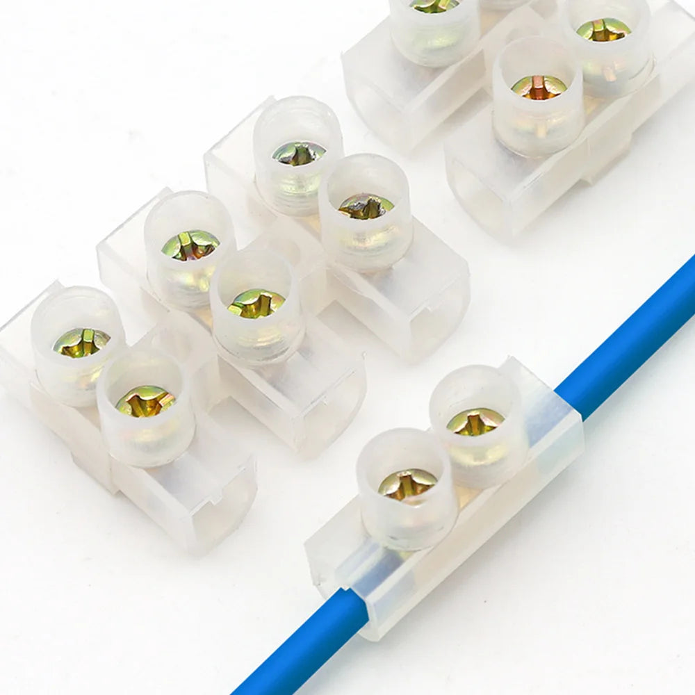 Brass Junction Box Electrical Screw Terminal Block and Insulated Barrier Strip Wire Connector Connecter Electronic Cable Contact