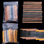 130Values 1W 2W 156Values 1/4W 1/6W 1/2W Power Metal Film Resistor Kit 1R-10M Assortment Set 1ohm-10Mohm samples pack 1/6W 1/2W