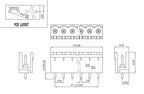 100pcs/50pairs 5.08mm Plugin Female Plug Receptacles Right Angle Straight Male Wafer 2EDGK 2EDGR/2EDGV PCB Wire Terminal Block