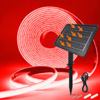 Solar Neon Light Strip 24V COB Waterproof IP68 Red Green Blue Warm Natural White 320LEDs/m Flexible High Density Linear Lighting