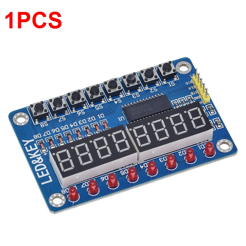 TM1637 4 Bits / TM1638 / 74HC595 8 bit Digital LED Display Module 7 Segment 0.36Inch Clock RED Anode Tube Four Serial Driver