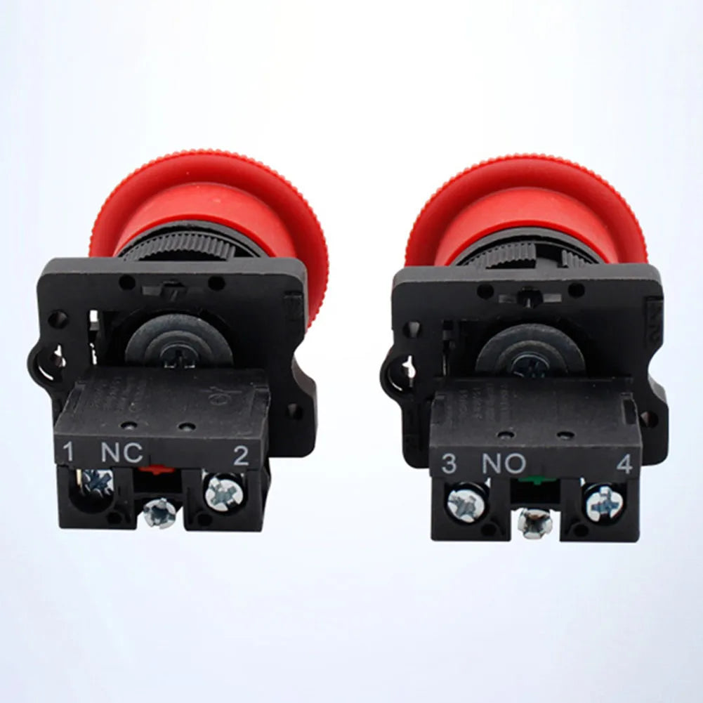 22mm Emergency-Stop Mushroom Push Button Switch XB2-ES442 Latching 600V 10A Control Electrical Starter Switch