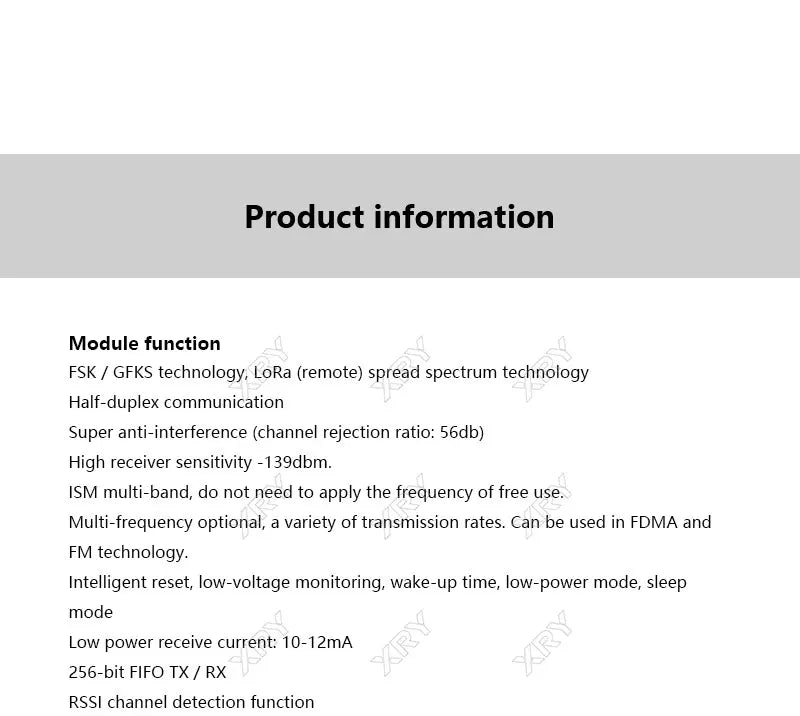 SX1276 Wireless Transceiver Module Lora 868Mhz 915MHz Modulespread Spectrum Long-Range Wireless Communication LORA / GFSK ESP32