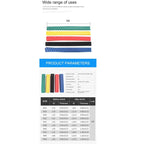 1M Non-slip Heat Shrink Tube Insulated Handle Glove Tube For DIY Insulation Heat Shrink Tube 15/18/20/22/25/28/30/35/40/45/50mm
