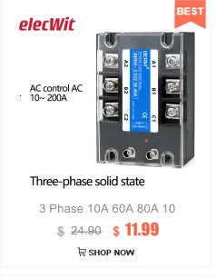 small three-phase solid state relay 220V three-way single control SSR-3X25DA DC control AC 25A