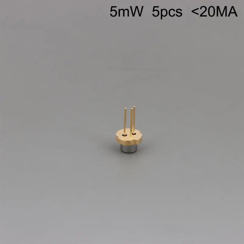 5Pcs 650nm 5mW 7mW 10mW Red Laser Diode N-Type TO-56 5.6mm LD 3V~5V DIY Laser Module Sensor Light Source