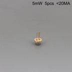 5Pcs 650nm 5mW 7mW 10mW Red Laser Diode N-Type TO-56 5.6mm LD 3V~5V DIY Laser Module Sensor Light Source