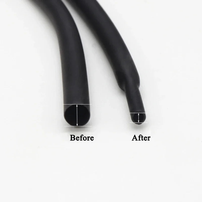 1 Meter Dia 1 2 3 4 5 6 7 8 9 10 12 14 16 20 25 30 40 50 MM Heat Shrink Tube 2:1 Polyolefin Thermal Cable Sleeve Insulated