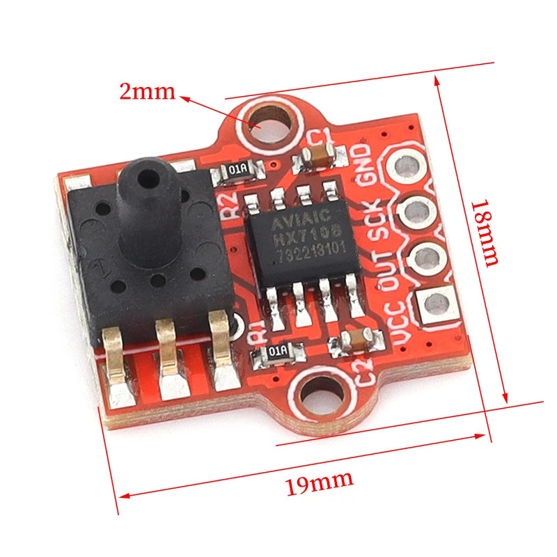 Digital Barometric Pressure Sensor Module 0- 40KPa Water Level Controller Board for Arduino Liquid Flow Sensor Module HX710B