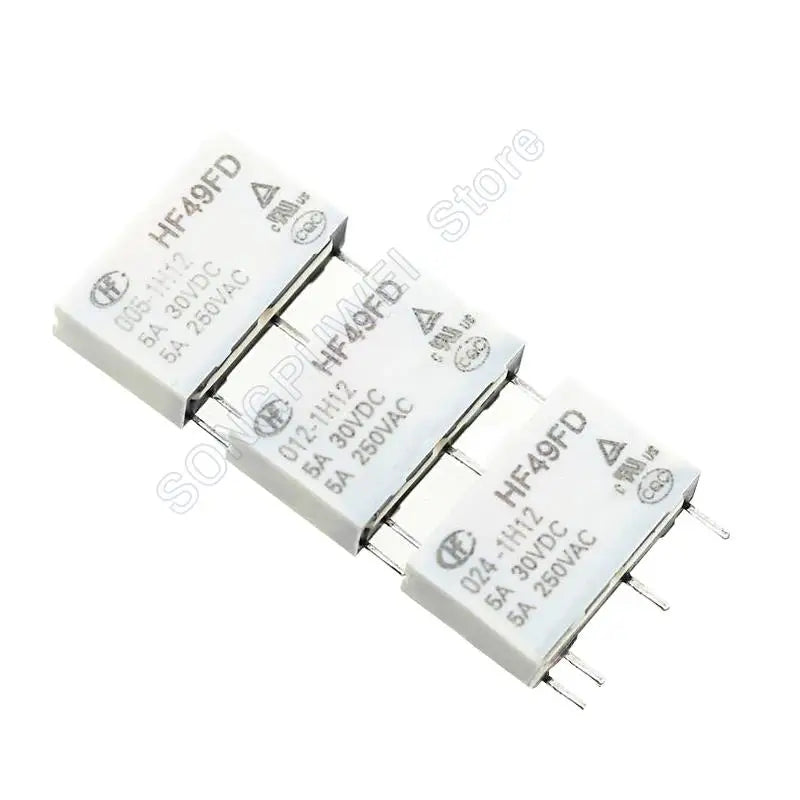 10PCS HF49FD Relays 5V 12V 24V DC HF49FD-005-1H11 HF49FD-012-1H11T HF49FD-024-1H12T F49FD-005 012 024 1H11 1H12 5A 100% Original