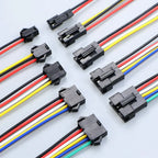 JCD 2/3/4/5/6 Pin LED Strip JST SM Connector Male or Female Adapter Plug Connector Terminal with 20CM 22AWG Wire for Light Strip