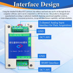 Conversion Module Analog 4-20mA 0-5V 0-10V to RS485 Modbus RTU Protocol 2 4 8 Channel Digital RS485 Transform Modules