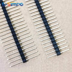 20pcs 2.54mm Single Row 1X40P L7.5/11.5/15/17/21mm PA=PC Plastic in Middle Breakaway Stack PCB Board Male Pin Header Connector