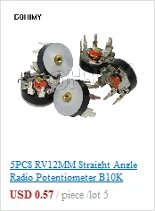 1Set 3590S Precision Multiturn (1PCS Potentiometer 10 Ring Adjustable Resistor+1PCS Turns Counting Dial Rotary 6.35mm Knob)