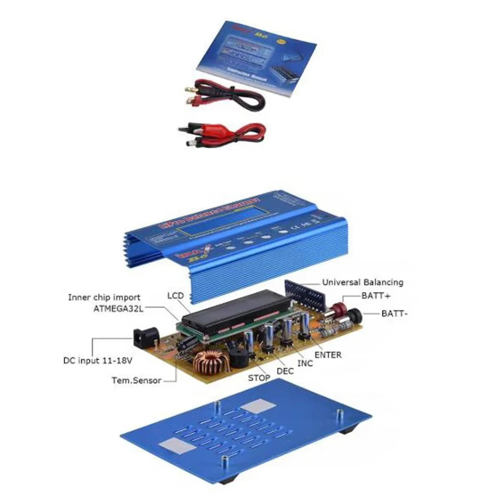 IMAX B6 B6AC 80W Digital Balance Charger Discharger For Lipo NiMh Li-ion Ni-Cd RC Battery With 12V 5A Power Adapter