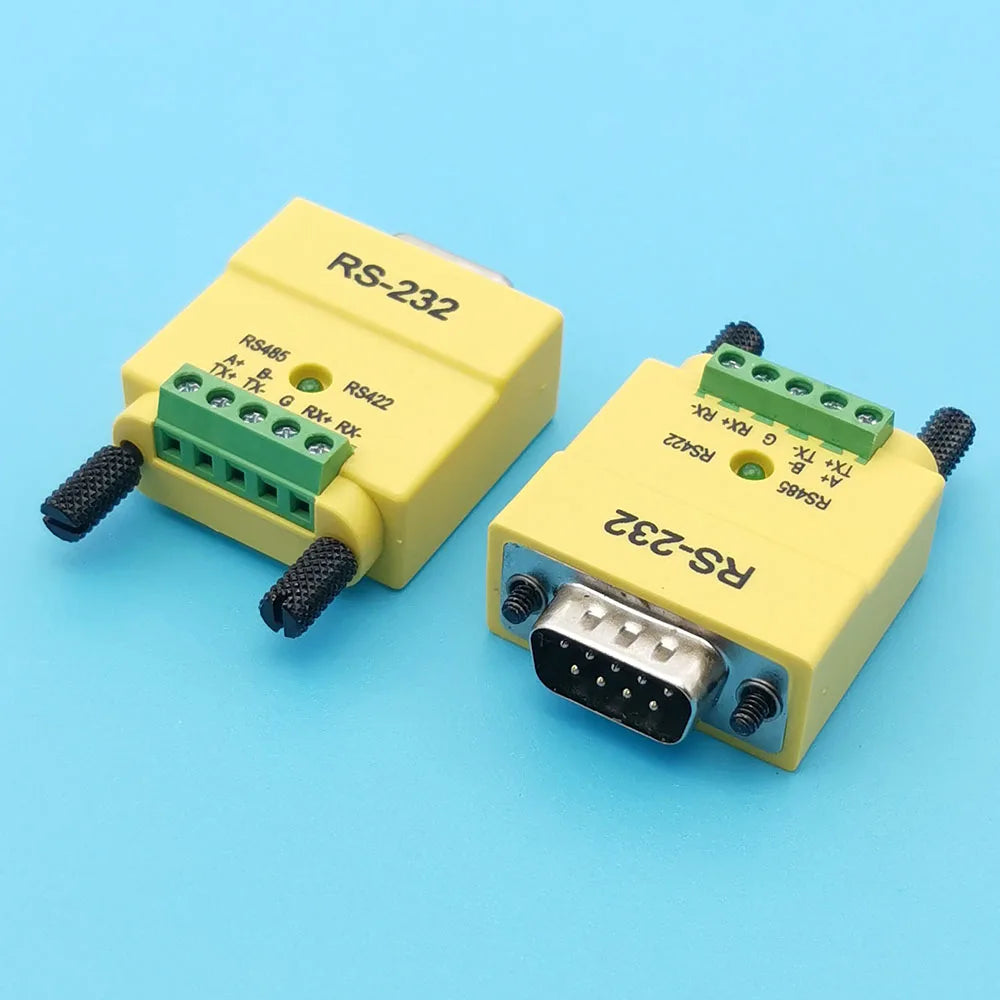 1pc RS232 to RS485 RS422 Converter Serial Plug RS485 Serial Communication DB9 Male Female Interface Serial Converter Connector