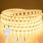220V Led Strip 1-30m With Eu Plug 2835 Flexible Ribbon Light Waterproof Led Tape for Home Kitchen Outdoor Garden Decor Lighting