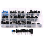 145Pcs 10uH to 10mH DIP Radial Power Choke Inductors Assorted Kit 4.7UH 10UH 22UH 33UH 47UH 68UH 100UH 220UH 330uh 470uh 680uh