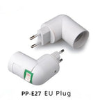 2pcs E27 to E27 3E27 4E27 E12 E17 IR Sense Rotatable AC Outlet Plug LED CFL Lamp Holder Converter Light Socket Bulb Base Adapter